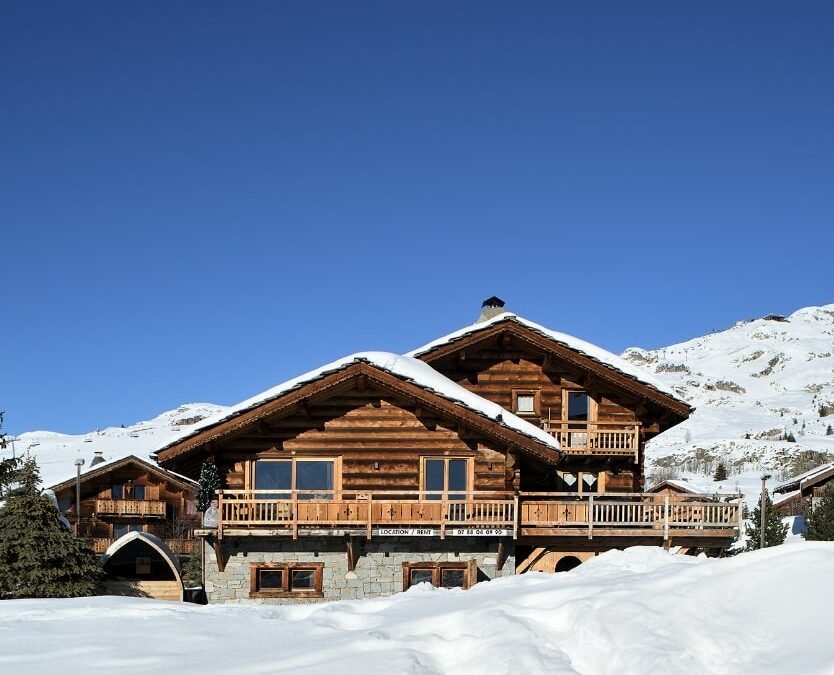 Chalets au pied des pistes.