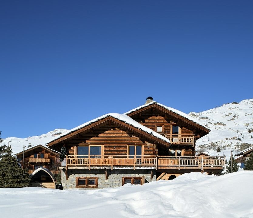 Chalets au pied des pistes.