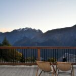 Terrasse en bois et vue panoramique
